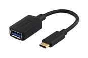 USB-kabel - Deltaco USBC-1204 - USB-C adapter - USB Type A to 24 pin USB-C - 15 cm - USBC-1204