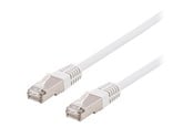 Nätverkskabel - Deltaco patch cable - 3 m - white - Vit - 3m - SFTP-63VH