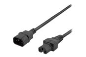 Strömkabel (extern) - Deltaco - power extension cable - IEC 60320 C15 to IEC 60320 C14 - 3 m - DEL-116C