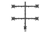 Monitorfäste - Deltaco mounting kit - for flat panel - quad tilt swivel rotate 9 kg - black - ARM-0302-B