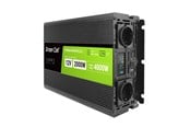 Strömförsörjning - Green Cell PowerInverter LCD 12V - 12V to 230V | 2000W/4000W | Pure Sine Wave | LCD Display Strömförsörjning - 2000 Watt - 80 Plus - INVGC12P2000LCD