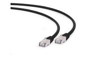 Nätverkskabel - Gembird Cablexpert patch cable - 25 cm - black - Svart - 0.25m - PP6A-LSZHCU-BK-0.25M