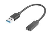 USB-kabel - Lanberg - USB-C adapter - USB Type A to 24 pin USB-C - 15 cm - AD-UC-UA-03