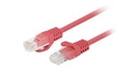 Nätverkskabel - Lanberg patch cable - 1 m - red RAL 3017 - Röd - 1meter - PCU6-20CC-0100-R