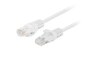 Nätverkskabel - Lanberg patch cable - 3 m - white RAL 9010 - Vit - 3m - PCU6-20CC-0300-W