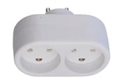 Switch-enheter - Thorkild Larsen Double Plug D2 2 Round Outlets - 8531124