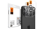 Mobiltelefontillbehör-Skyddsfilm - Spigen Glass tR EZ Fit Optik Pro 2 Pack - gray - iPhone 17/16/15/14 Pro / 17/16/15/14 Pro Max - AGL10125