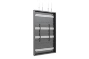 Väggfäste, AV-Möbel - Multibrackets M Pro Series enclosure - Large - for LCD display - wire - black RAL 9005 - Max 50 kg - recommended for 86" - 7340234810048