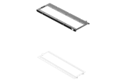 Chassi, tillbehör - Havn HS 420 Fan Brackets for 360mm Radiator - White - HVN-AS-HS420-05-36A