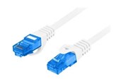 Nätverkskabel - Lanberg patch cable - 3 m - white RAL 9010 - Vit - 3m - PCF6A-10CC-0300-W