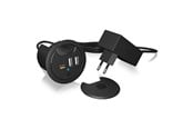 USB Hub - ICY BOX IB-HUB1407 - hub - 3 ports USB Hub - 3 porte - Svart - IB-HUB1407