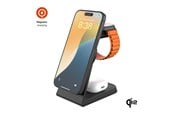 Mobile - Adapters & Chargers - FIXED 3in1 Mag ALU Qi2 Wireless Charging station Black - FIXMPOS-AL2-BK