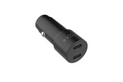 Mobile - Adapters & Chargers - FIXED Super Fast Dual USB-C Car Charger 65W Black - FIXCC65-CC-BK