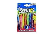 Kreativa spel - Scentos Metalliska Tuschpennor 8-pack i - 2640695