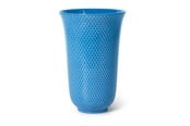 Decoration - Lyngby Porcelæn - Rhombe Color Porcelain Vase 20 cm - Blue - 201924