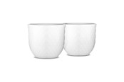 Kökstillbehör - Lyngby Porcelæn - Rhombe White Egg Cup 5 cm - Set of 2 - 201215