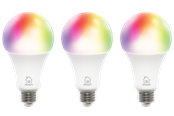 Smarta Hem - Deltaco Smart - LED light bulb - shape: A60 - E27 - 9 W - RGB/warm white/cold white light - 2700-6500 K - white (pack of 3) - SH-LE27RGBA6002-3P
