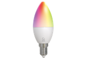 Smarta Hem - Deltaco Smart - LED light bulb - shape: C37 - E14 - 4.9 W - RGB/white light - 2700-6500 K - white - SH-LE14C37RGB02