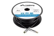Displaykabel - Lanberg HDMI cable with Ethernet - 20 m - CA-HDMI-20FB-0200-BK