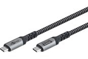 USB-kabel - Pro USB-C <-> USB-C - 0.5m - 240 Watt Power Delivery - USB 4.0 / Thunderbolt 4 - Svart - PUSB4-40-AC-SBG-0.5M