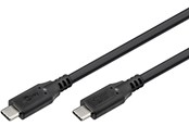 USB-kabel - Pro USB-C <-> USB-C - 1.0m - 240 Watt Power Delivery - USB 4.0 / Thunderbolt 4 - Svart - PUSB4-40-AC-B-1M