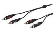 Ljudkabel - Vivanco Audio Cable 2xRCA Male 2.5m Black - 4008928460131
