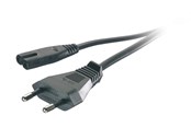 Strömkabel (extern) - Vivanco Power cord Euro plug – “8 1.25m Black - 4008928460957