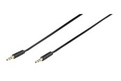 Ljudkabel - Vivanco Audio Cable 1x3.5mm Flat 0.5m Black - 4008928461312