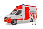 Leksaksbil - Bruder Mercedes-Benz Sprinter Ambulans med förare leksak - BR2676