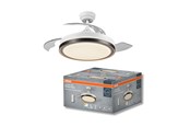 Lampor - Osram Ceiling Fan Retraceable 4200lm 66W/CCT 1070mm white - 4099854506789