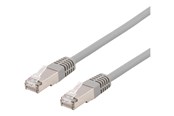 Nätverkskabel - Deltaco STP-615AU - patch cable - 15 m - grey - Grå - 15m - STP-615AU