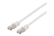Nätverkskabel - Deltaco patch cable - 5 m - white - Vit - 5m - STP-65VAU