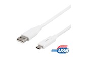 USB-kabel - Deltaco - USB-C cable - USB to 24 pin USB-C - 25 cm - USBC-1007