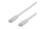Nätverkskabel - Deltaco TP-615VAU - patch cable - 15 m - white - Vit - 15m - TP-615VAU