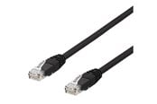 Nätverkskabel - Deltaco TP-67SAU - patch cable - 7 m - black - Svart - 7m - TP-67SAU