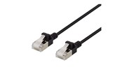 Nätverkskabel - Deltaco patch cable - 3 m - black - Svart - 3m - UFTP-1057