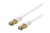 Nätverkskabel - Deltaco SFTP-67VAH - patch cable - 7 m - white - Vit - 7m - SFTP-67VAH