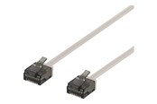 Nätverkskabel - Deltaco patch cable - 5 m - grey - Grå - 5m - UUTP-2060