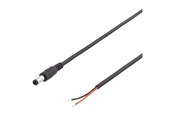 Strömkabel (intern) - Deltaco - power cable - DC jack 5.5 x 2.1 mm to bare wire - 2 m - DEL-109UB