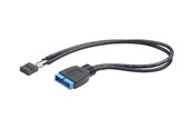 USB-kabel - Gembird Cablexpert CC-U3U2-01 - USB internal cable - 19 pin USB 3.0 header to 9 pin USB header - 30 cm - CC-U3U2-01