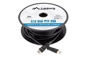 Displaykabel - Lanberg HDMI cable with Ethernet - 80 m - CA-HDMI-30FB-0800-BK