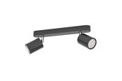 Smarta Hem - EGLO ADFIRA-Z SPOT RAIL L300 GU10 2X4.9W 2X345LM SVART/KROM - 31852