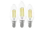 Glödlampor - EGLO LED-glödlampa C35 7W 806LM 2700K 3 ST KLAR E14 - 110304