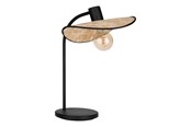 Lampor - EGLO MARYWELL BORD H465 E27 SVART/BAMBU - 44046