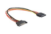 Strömkabel (extern) - DeLOCK - power extension cable - SATA power to SATA power - 30 cm - 60131