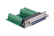 Parallel-seriel-kabel - DeLOCK - serial adapter - DB-25 to 9 pin terminal block - 65317