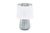 Lampor - EGLO MANALBA BORD E14 H300 VIT/SILVER - 99329