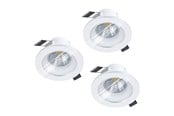 Lampor - EGLO SALABATE INBYGGD. SET Ø88 3X450LM 4000K DÄMPARE. IP44 VIT - 31866