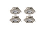 Lampor - EGLO MAZUBY 1 INBYGGD. SET Ø85 4X500LM 3000K DÄMPARE. IP44 BS - 31882