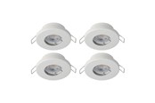 Lampor - EGLO MAZUBY 1 INBYGGD. SET Ø85 4X500LM 3000K DÄMPARE. IP44 VIT - 31883